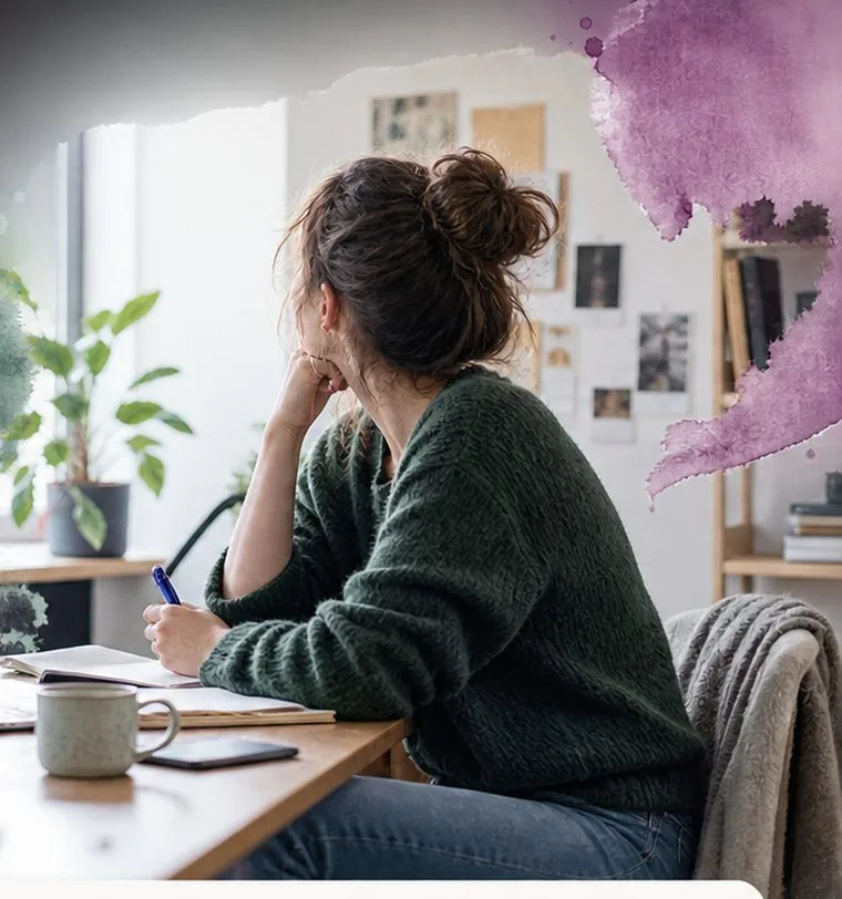 Personne en réflexion à son bureau, un temps de pause pour comprendre son fonctionnement.